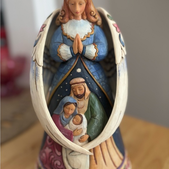 Jim Shore Heartwood Creek Angel of love “our Savior is born “ 4017633 11in - Picture 5 of 6